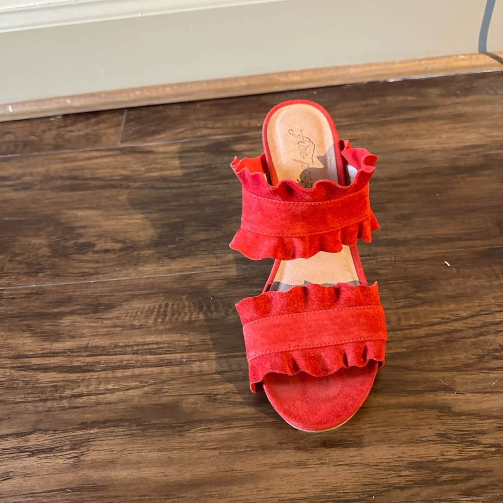 Free people Rosie Ruffle Slide Sandal